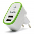 Belkin сетевое зарядное устройство X2 USB