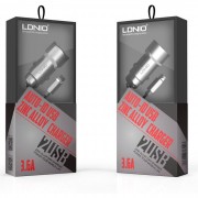 LDNIO C302 на 2 USB выхода с кабелем ios